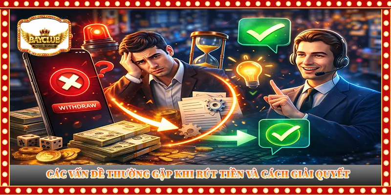 Các vấn đề thường gặp khi rút tiền và cách giải quyết