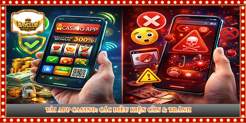 TẢI APP CASINO CÁC ĐIỀU KIỆN CẦN VÀ TRÁNH